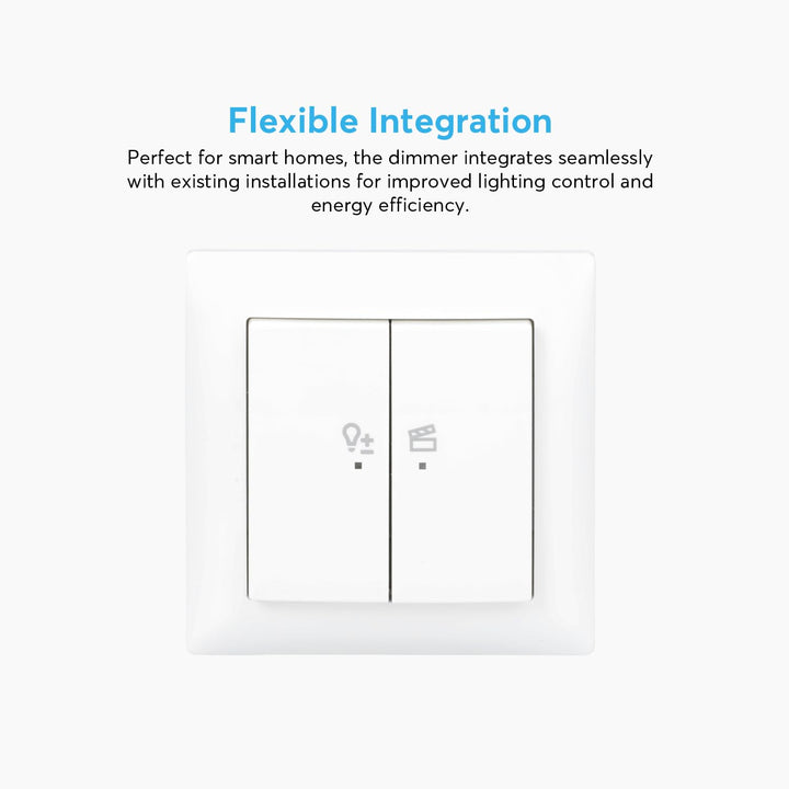Busch-Jaeger 62851 UJ-914-WL LED-Dimmer flex Wireless Komplettset Tastdimmer-Einsatz Tastbedienfeld