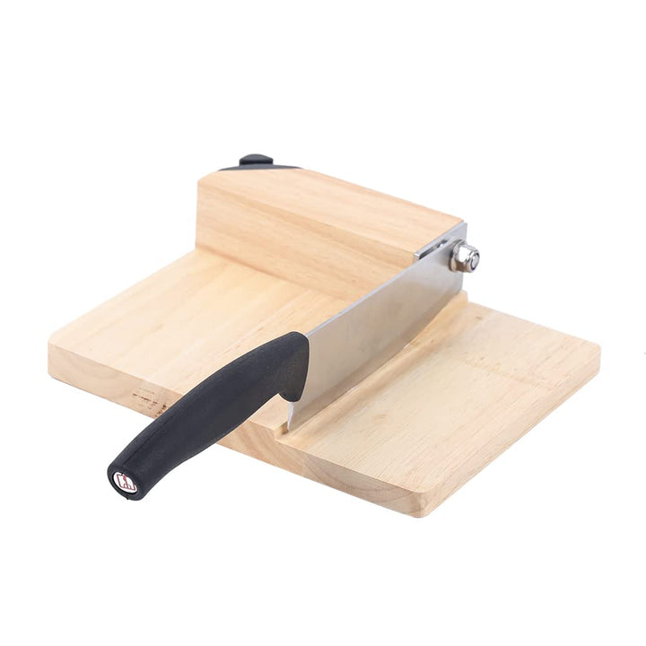 Küchenschneider Holzfuss Schneider Biltong Cutter Edelstahl & Gummiholz Basis Manueller Biltong Cutt