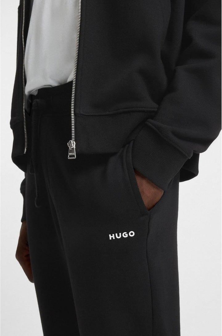 HUGO Herren Dayote232 Jogginghose aus Baumwoll-Terry mit Logo-Print S Black1, S Black1
