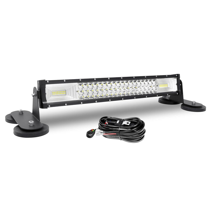 AUXTINGS 56 cm LED Lichtleiste 270W Spot Zusatzscheinwerfer Flutlicht Spot LED Arbeitsleuchte mit ma