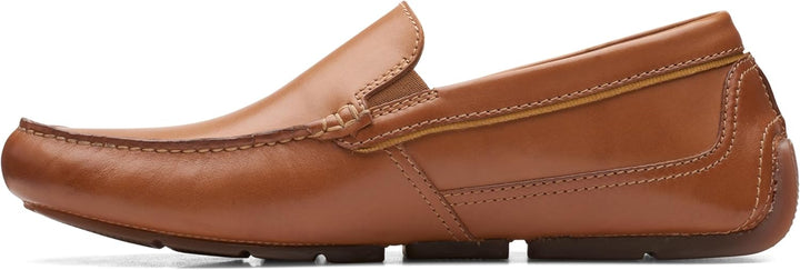 Clarks Herren Markman Plain Moccasin 39.5 EU Tan Leather, 39.5 EU Tan Leather