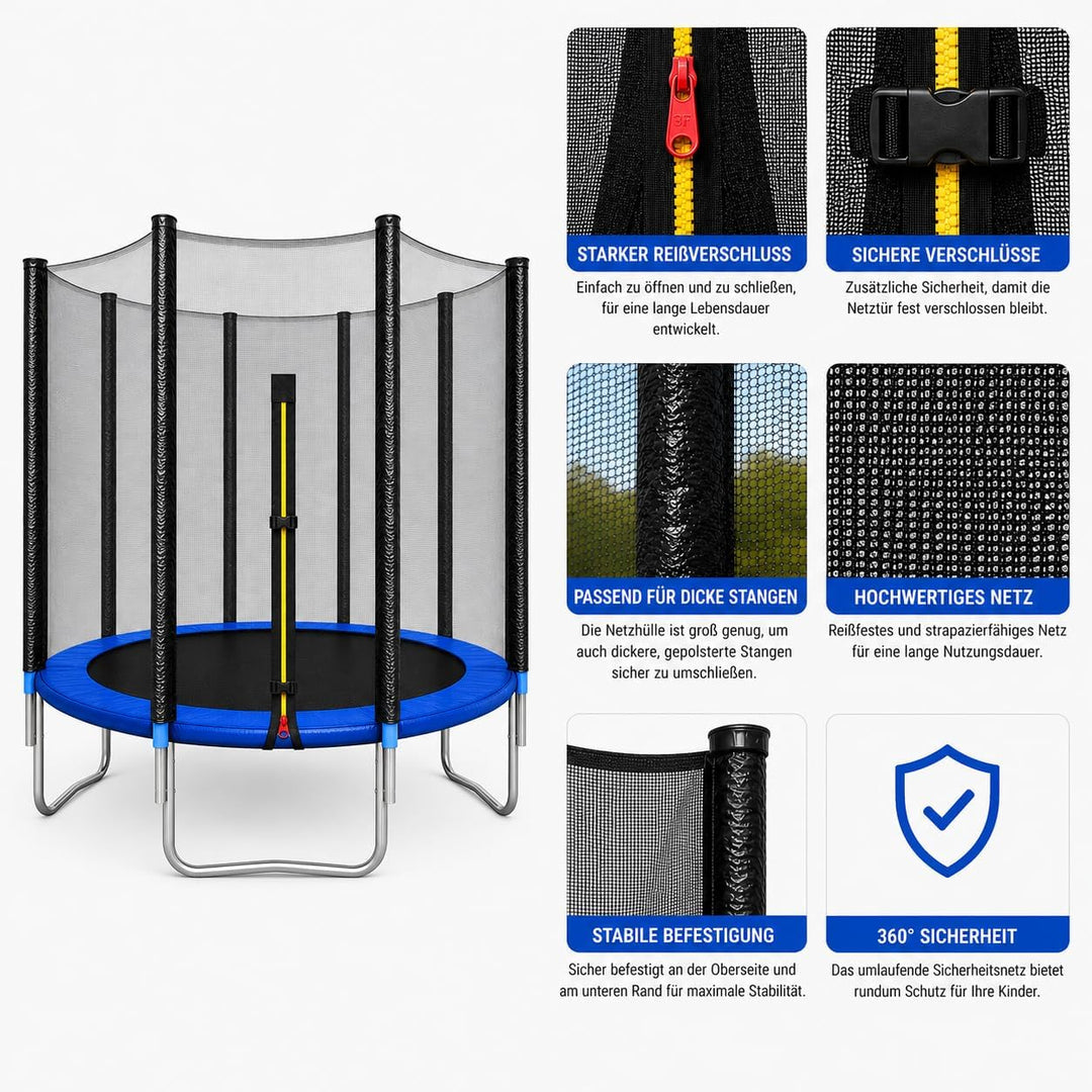 4myBaby Trampolin Ersatznetz Sicherheitsnetz Trampolinersatznetz Ø 244 305 366 cm 305 cm, 305 cm