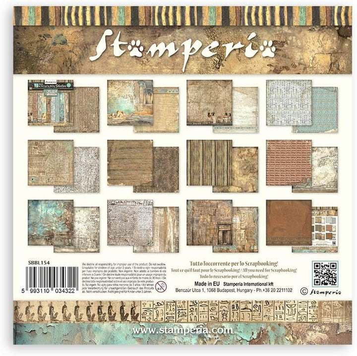 Stamperia - Scrapbook Paper Pad for Scrapbooking, Albums, Cards, Bullet Journals, and More, Acid Fre