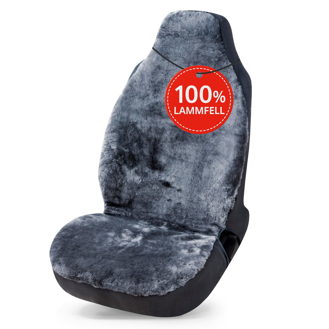 Walser Lammfell Autositzbezug Zoya, 100% Lammfell Sitzbezug für Auto, 1 Stück Lammfell Sitzbezüge Au