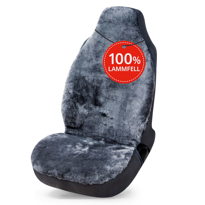 Walser Lammfell Autositzbezug Zoya, 100% Lammfell Sitzbezug für Auto, 1 Stück Lammfell Sitzbezüge Au