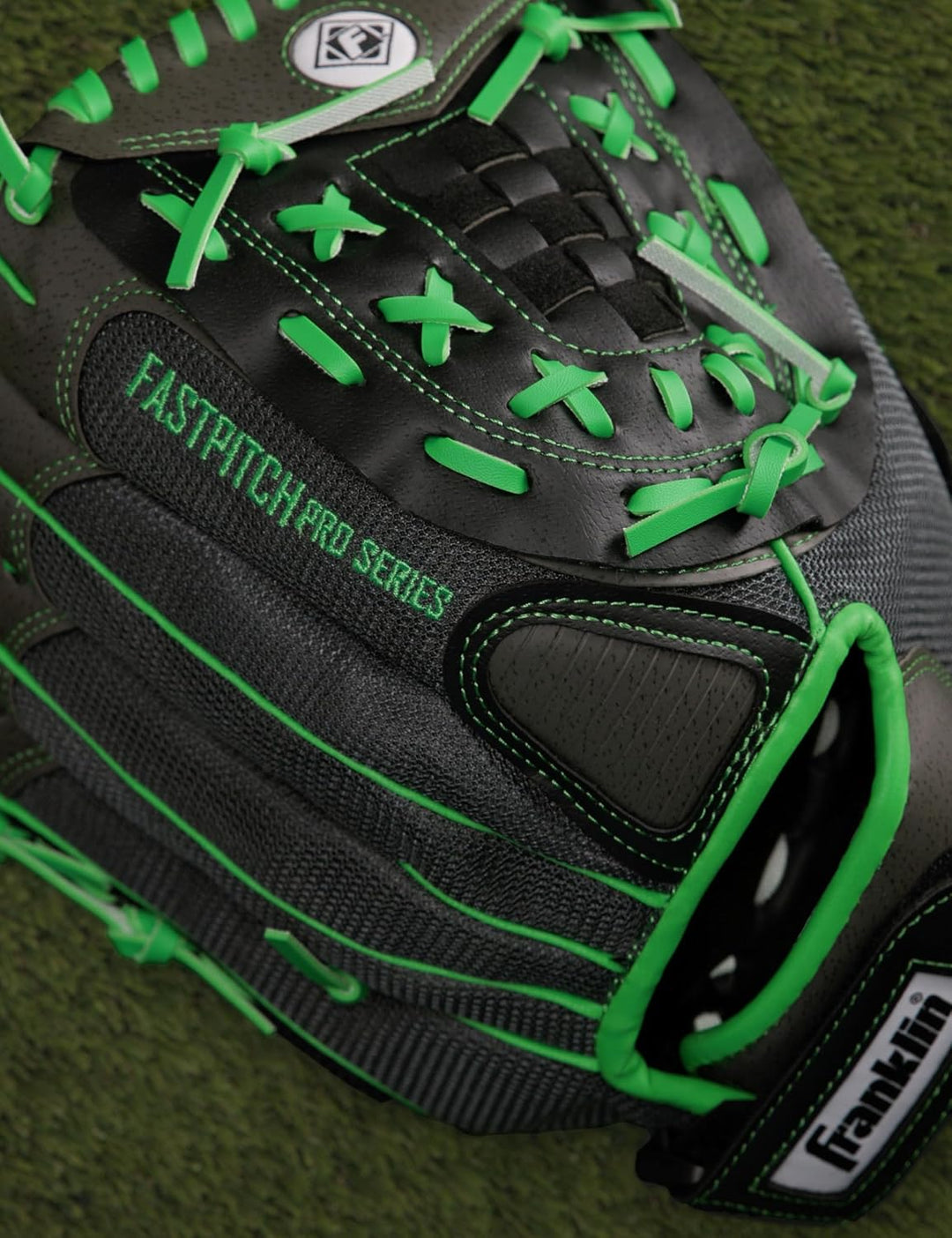 Franklin Sports Windmühle Serie Leichte Softball Handschuh, 27,9 cm für Rechtshänder Lime/Gray, für