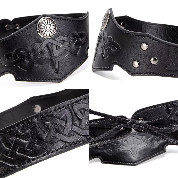 Renaissance-Accessoires, Kunstleder-Wikinger-Kopfschmuck, verstellbares Wikinger-Kostüm-Accessoire f