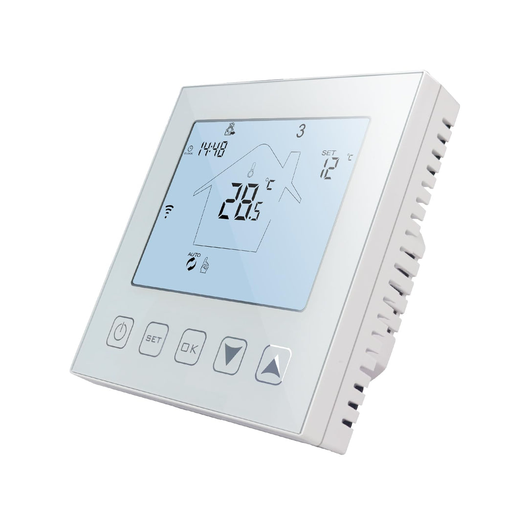 KETOTEK Smart Thermostat Fussbodenheizung Elektrisch WiFi 16A Alexa Google Assistant Kompatibel, Dig