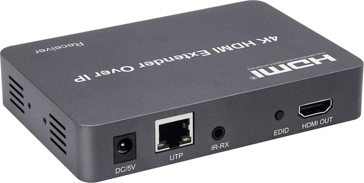 PremiumCord 4K HDMI Extender mit USB auf 150m über IP, Metallgehäuse, Kompatibel mit 4K 2160p, Full