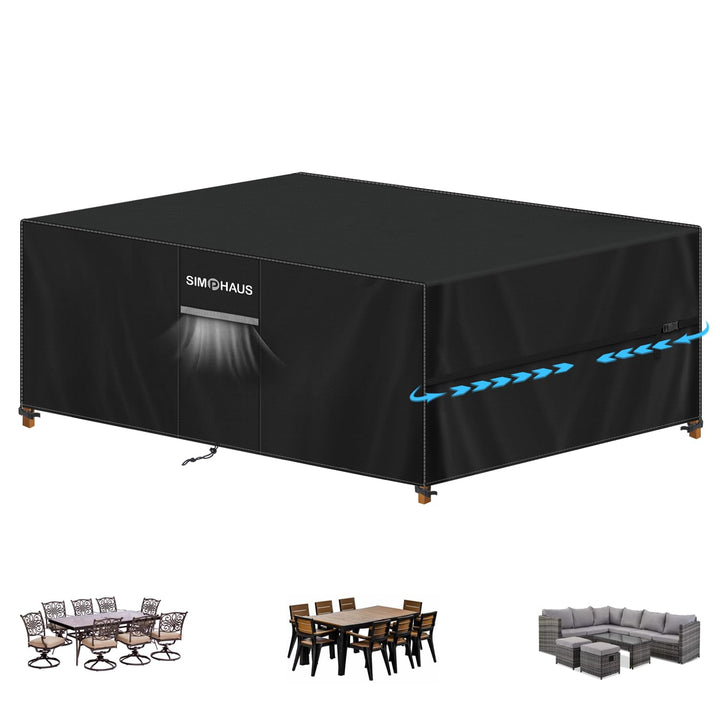 Gartenmöbel Abdeckung Wasserdicht Gartenlounge Abdeckung | Schutzhülle Gartenmöbel Winterfest Abdeck