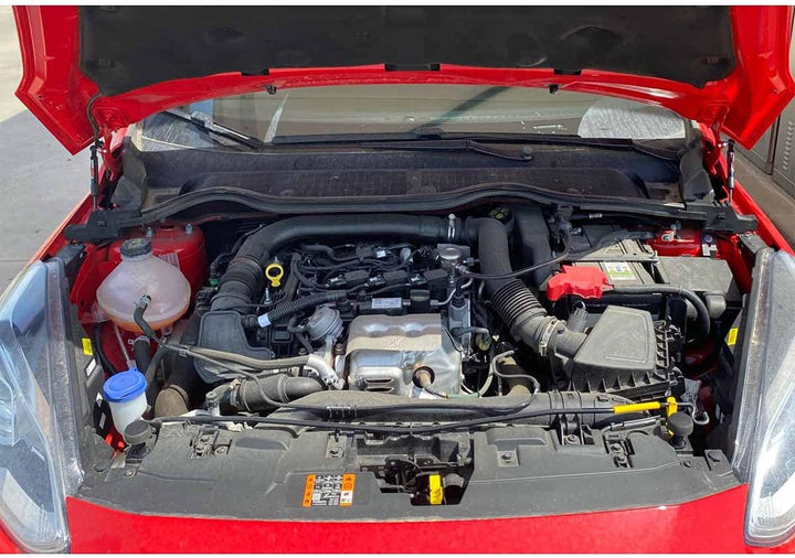 JINGLING Motorhaubenstreben für Fiesta MK8 2017-2023 Motorhauben-Gasdämpfer-Hebestützen Modifizieren