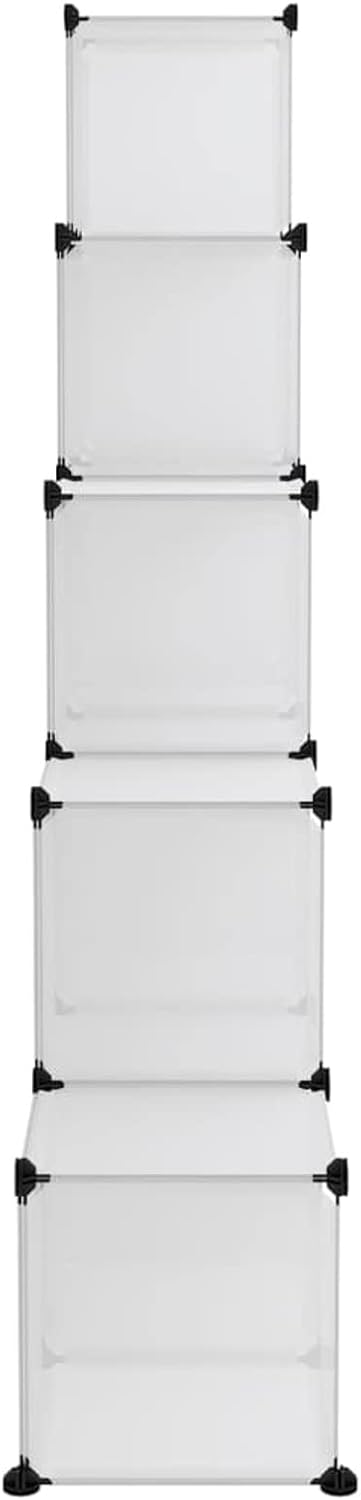 Tidyard Regalsystem mit 15 Würfeln Würfelregal Bücherregal Schuhregal Standregal Schuhschrank Steckr