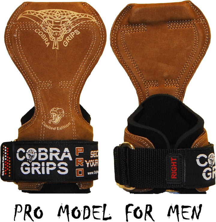 Cobra Grips V2 Lifting Griffe Gewicht Versa Handschuhe Alternative Power PRO BROWN LEATHER V1, PRO B