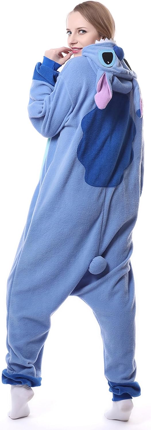 Onesie Kostüm Relaxo Jumpsuit Erwachsene Pyjama Damen Herren Tier Schlafanzug Weihnachten Karneval H