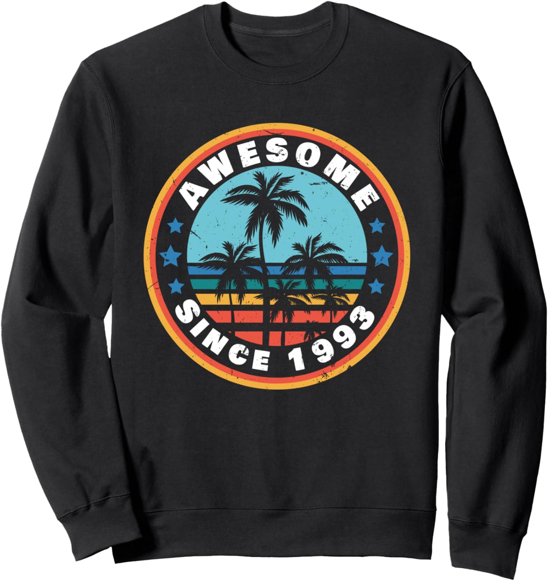 Awesome Since 1993 Jahrgang 27 Geburtstag Geschenk Vintage Sweatshirt