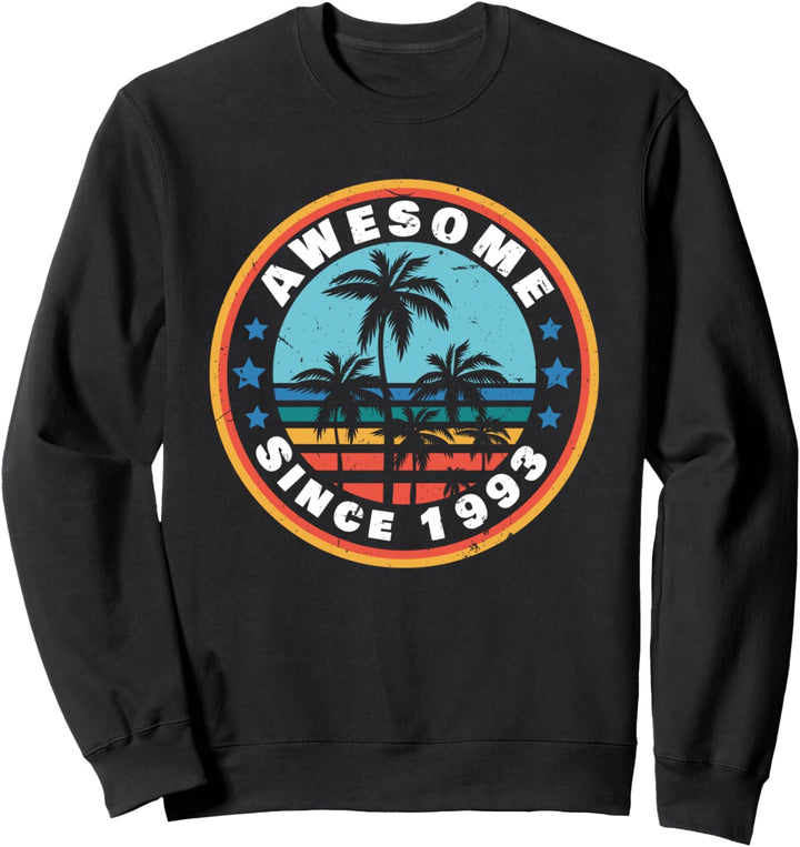 Awesome Since 1993 Jahrgang 27 Geburtstag Geschenk Vintage Sweatshirt