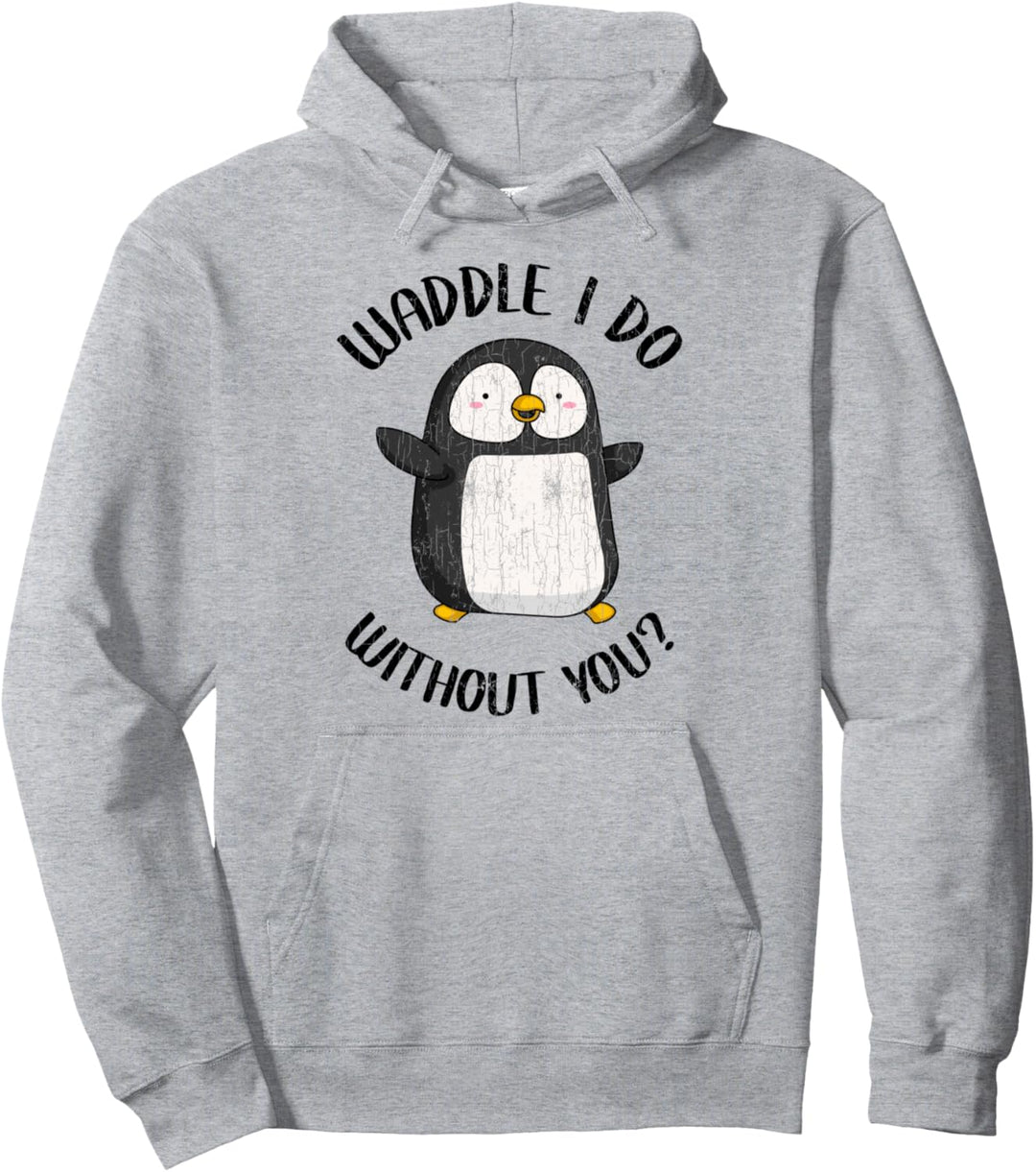 Lustiges Niedliche Pinguine Design für Ihn Sie Valentinstag Pullover Hoodie