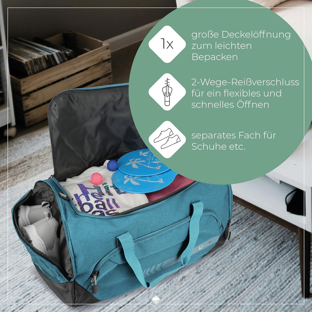 travelite grosse Reisetasche Grösse L, Gepäck Serie KICK OFF: Praktische Reisetasche für Urlaub und