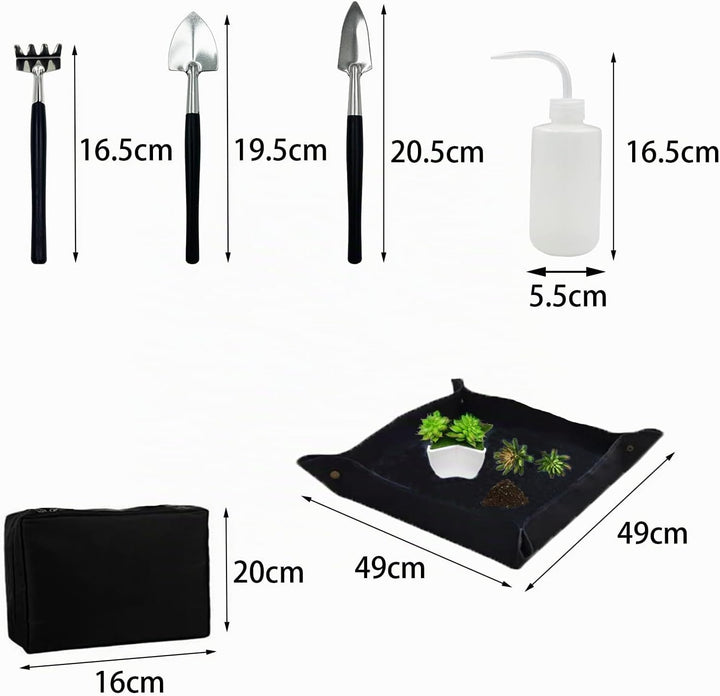 DUGYIRS Bonsai Werkzeug Set,Pflanzen Gartengeräte Set,Mini Gartenwerkzeug Werkzeug Set für Pflanzenp