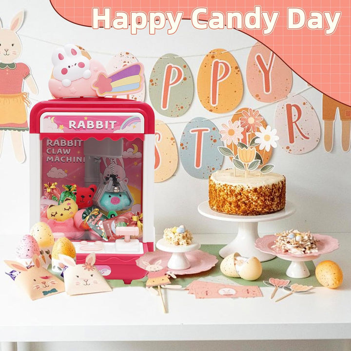 Arkyomi Mini Greifmaschine Candy Doll Gachapon Grabber Süssigkeiten Greifautomat mit Münzschiebe und