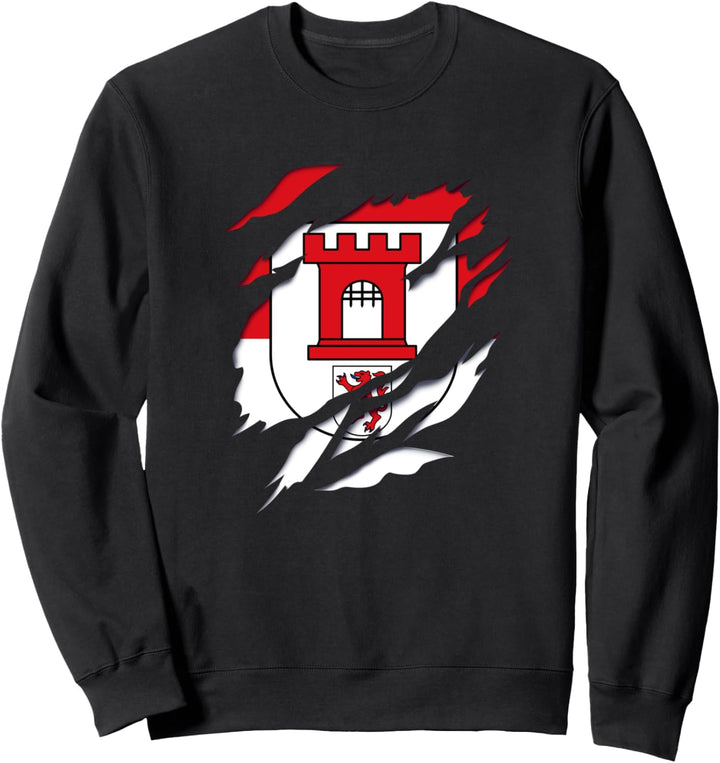 Stadtteil Köln Porz Fahne und Wappen Design Sweatshirt