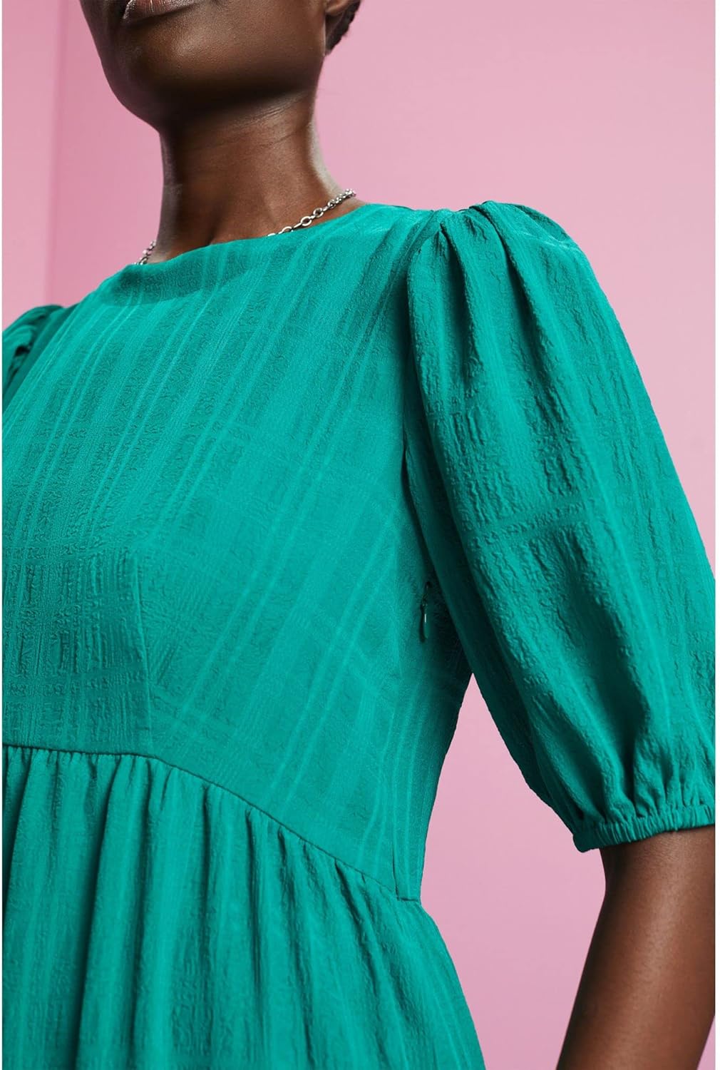 Esprit Damen 033eo1e313 Kleid 38 305/Emerald Green, 38 305/Emerald Green