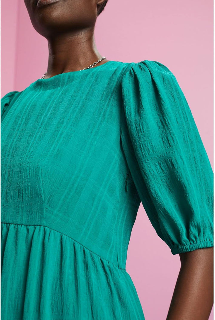 Esprit Damen 033eo1e313 Kleid 38 305/Emerald Green, 38 305/Emerald Green