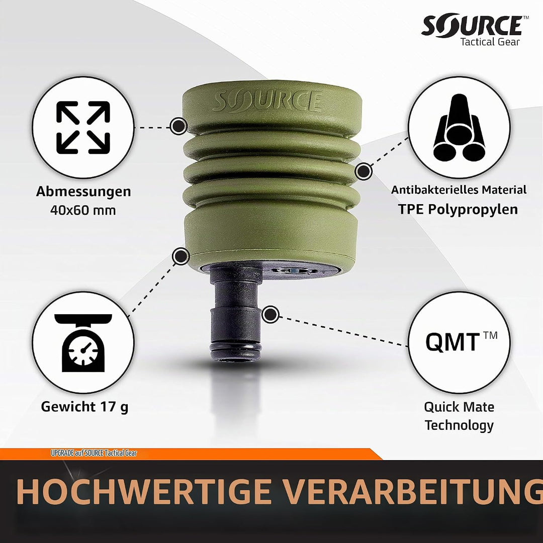 Source Tactical Universal Tube Adapter für Trinksysteme olivgrün Ohne Tragetasche, olivgr&amp;
