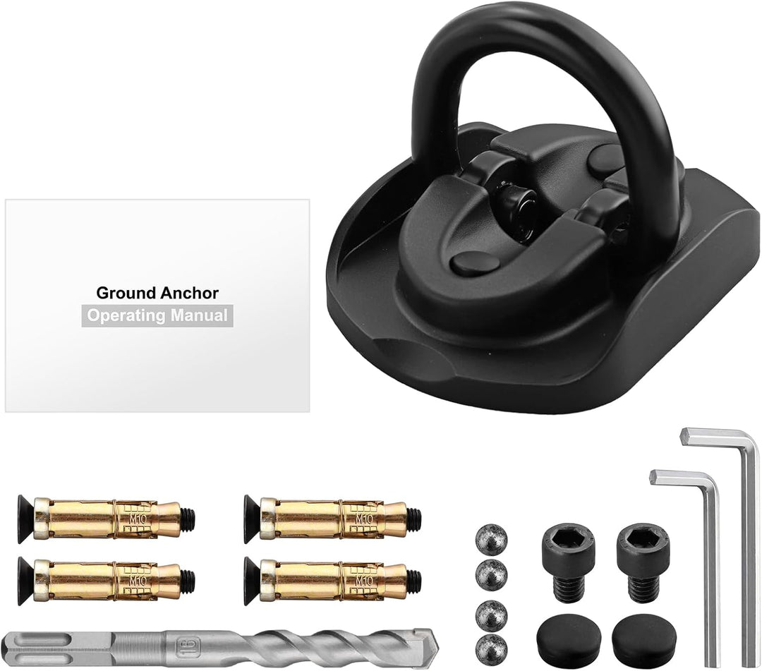 EYPINS Bodenanker, einklappbar Befestigungsanker Bügelstärke Ø 14mm, Wandanker sicher und stabil für
