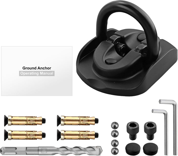 EYPINS Bodenanker, einklappbar Befestigungsanker Bügelstärke Ø 14mm, Wandanker sicher und stabil für