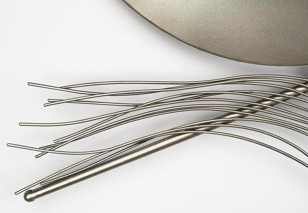 Kobolo Modernes Wandbild Metallbild - Metall - in grau und silber 95L x 50B cm, 95L x 50B cm