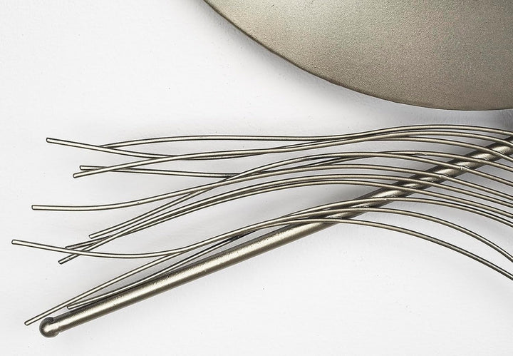 Kobolo Modernes Wandbild Metallbild - Metall - in grau und silber 95L x 50B cm, 95L x 50B cm