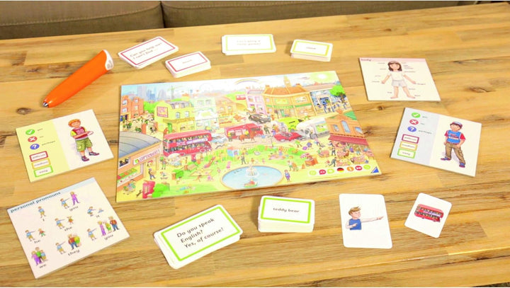 Ravensburger tiptoi Sprichst du Englisch? Spiel, ab 4 Jahren, Lerne spielerisch und interaktiv Engli