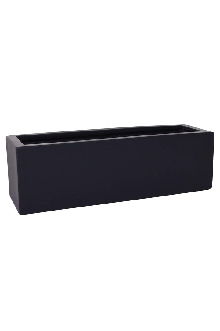 VIVANNO Blumenkasten Balkonkasten Pflanzkasten Fiberglas FLOBO anthrazit - 15x60x17 cm 15x60x17 Anth