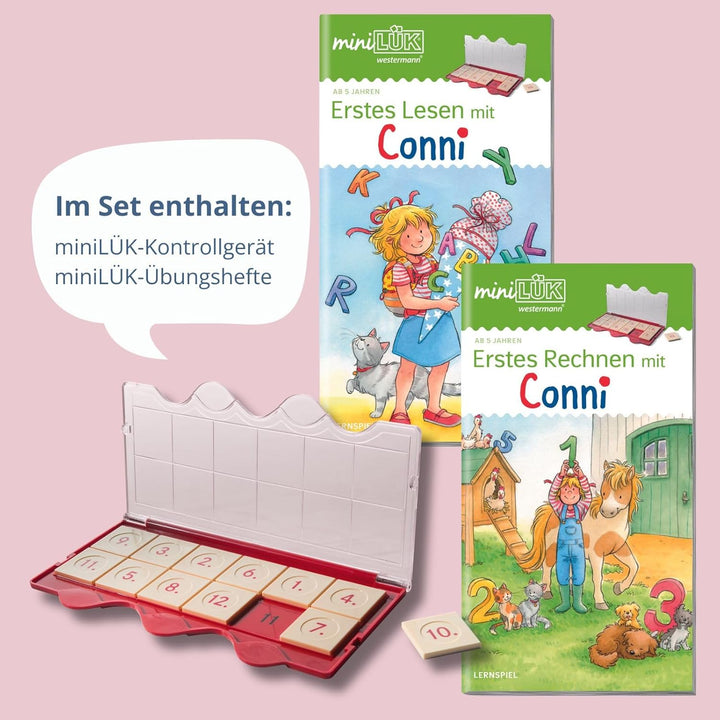miniLÜK-Set: Vorschule/1. Klasse Erstes Lesen, erstes Rechnen mit Conni (miniLÜK-Sets: Kasten + Übun