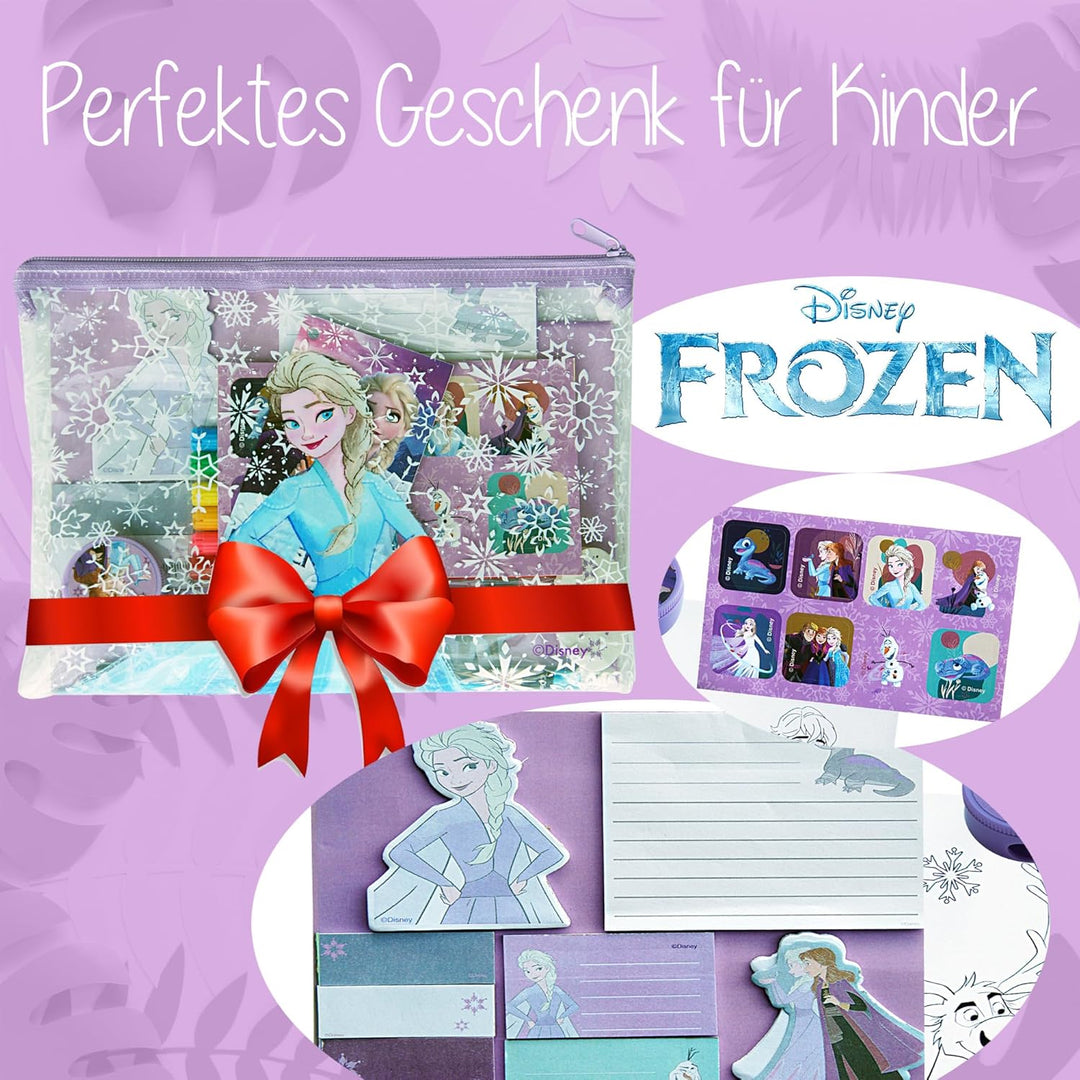 Disney - Frozen Federmäppchen für Mädchen - Frozen Stifte -Set mit Bleistiften, Stickern und Zeichen