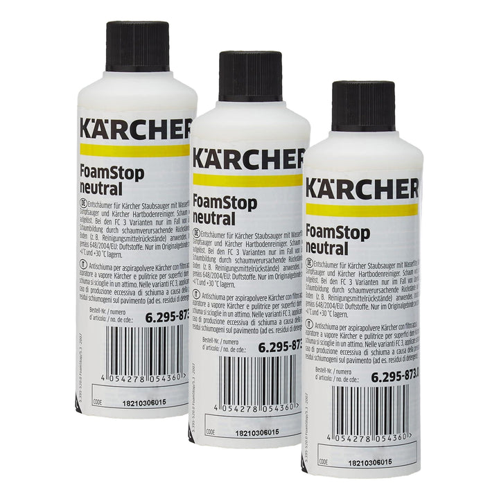 Kärcher FoamStop Neutral, mit dem flüssigen Entschäumungsmittel wird störender Schaum aufgelöst, 125