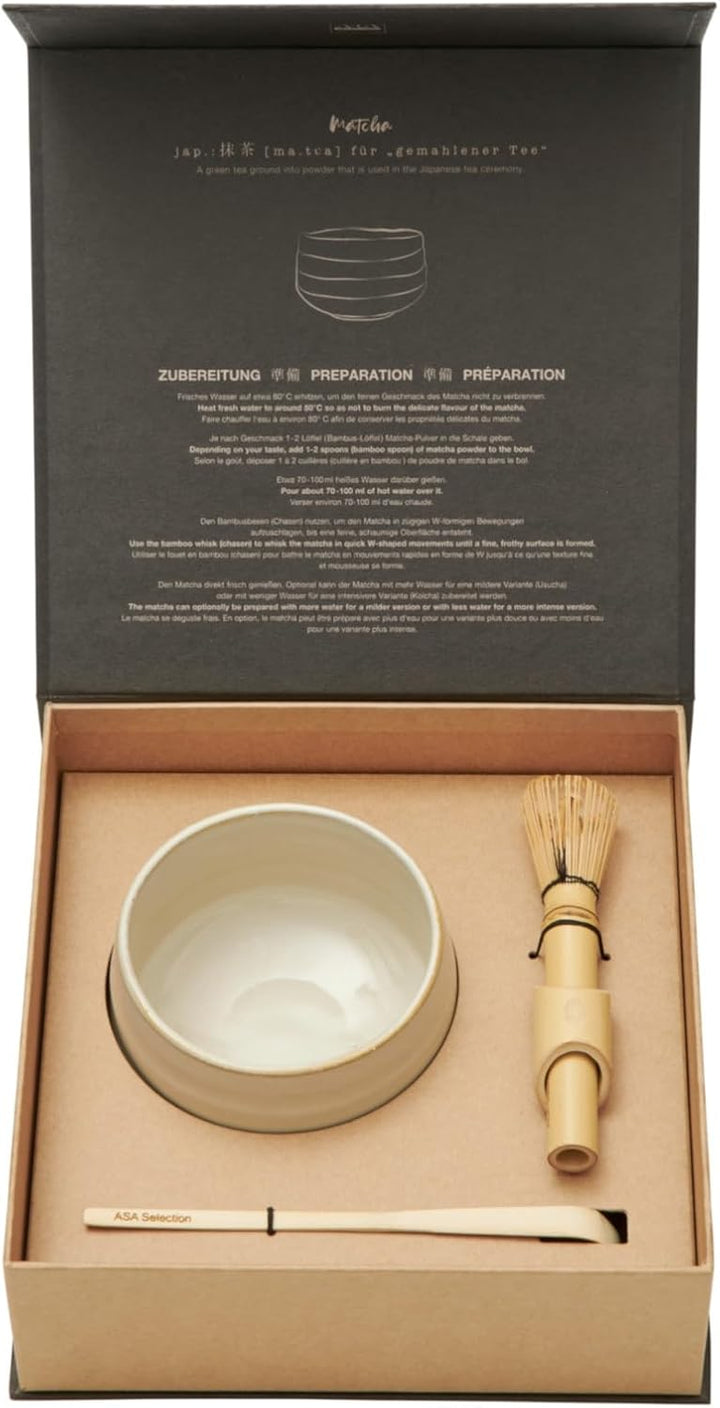 ASA moribana Matcha-Set hasu Shiny 3tlg