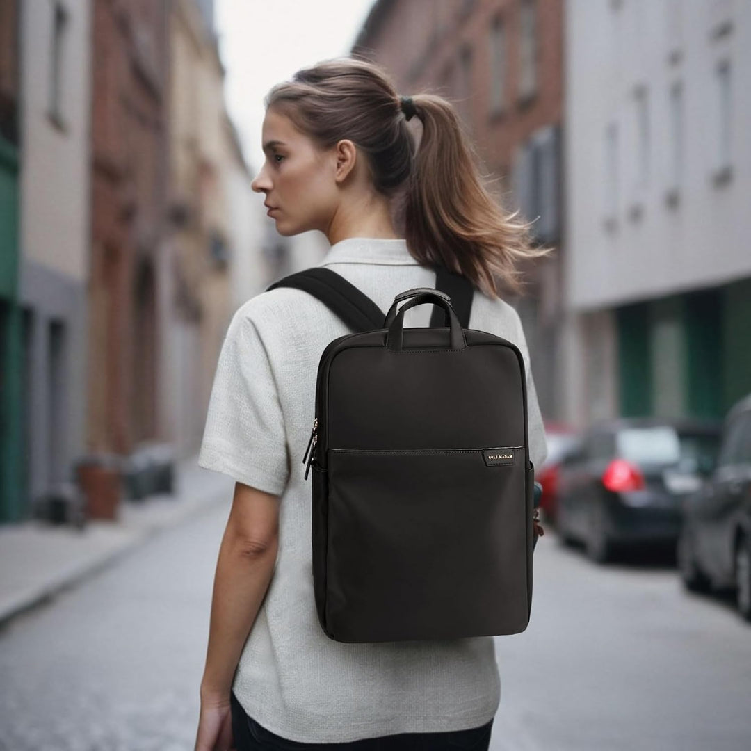 GOLF SUPAGS Rucksack Damen Handgepäck mit Laptopfach & Anti Diebstahl Tasche, 15.6 Zoll Laptop Rucks