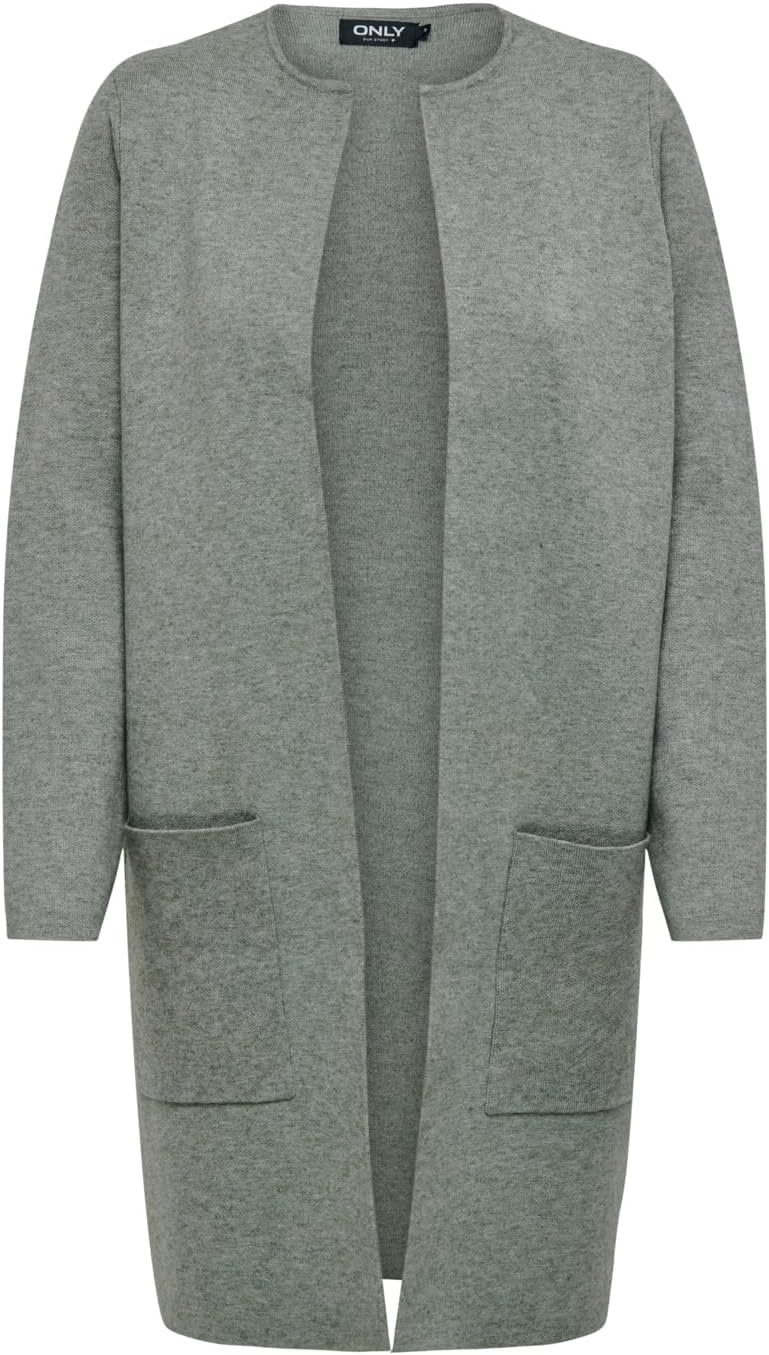ONLY Damen ONLRIVER L/S Long Cardigan KNT NOOS 15219690 M Agave Green/Detail:w. Melange, M Agave Gre