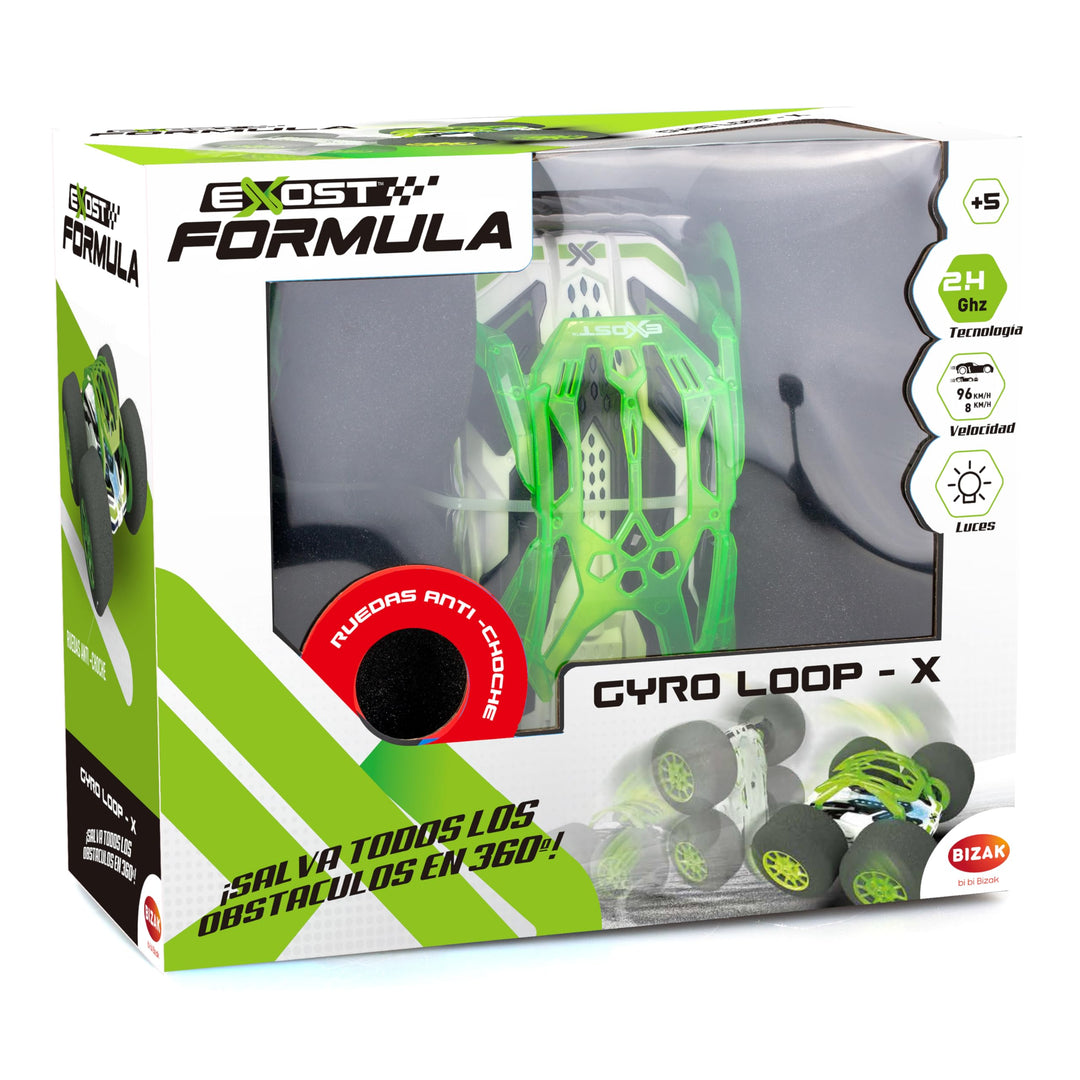 Bizak EXOST Gyro Loop X Radio Control 2 4GHz mit optimal dämpfenden Reifen und super leichtem Schaum