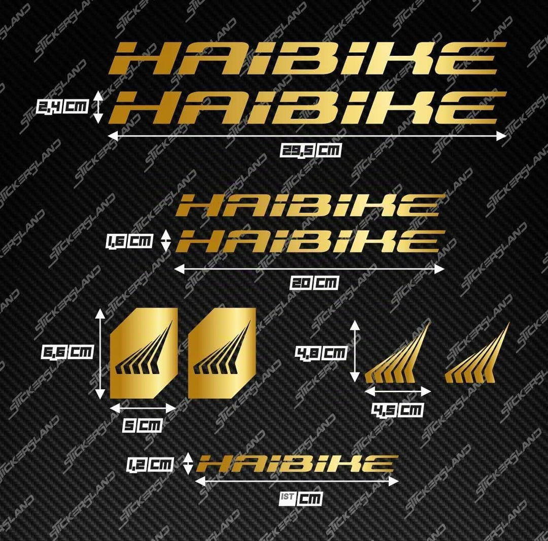 Aufkleber-Set kompatibel mit Rahmen MTB Mountainbike und Helm | Decals Aufkleber für Fahrrad Schrift