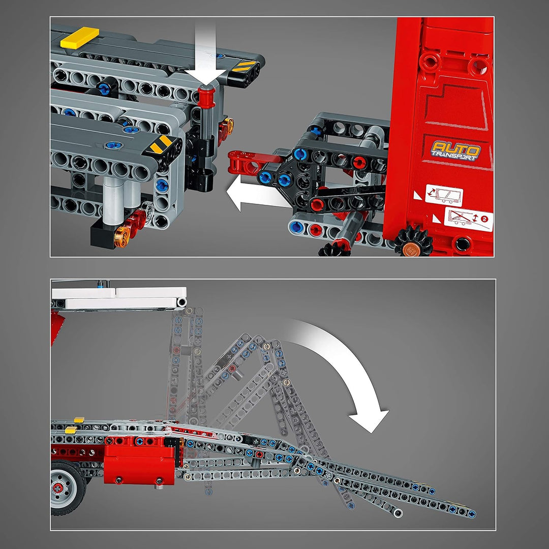 LEGO Technic 42098 - Autotransporter Frustfreie Verpackung Single, Frustfreie Verpackung Single