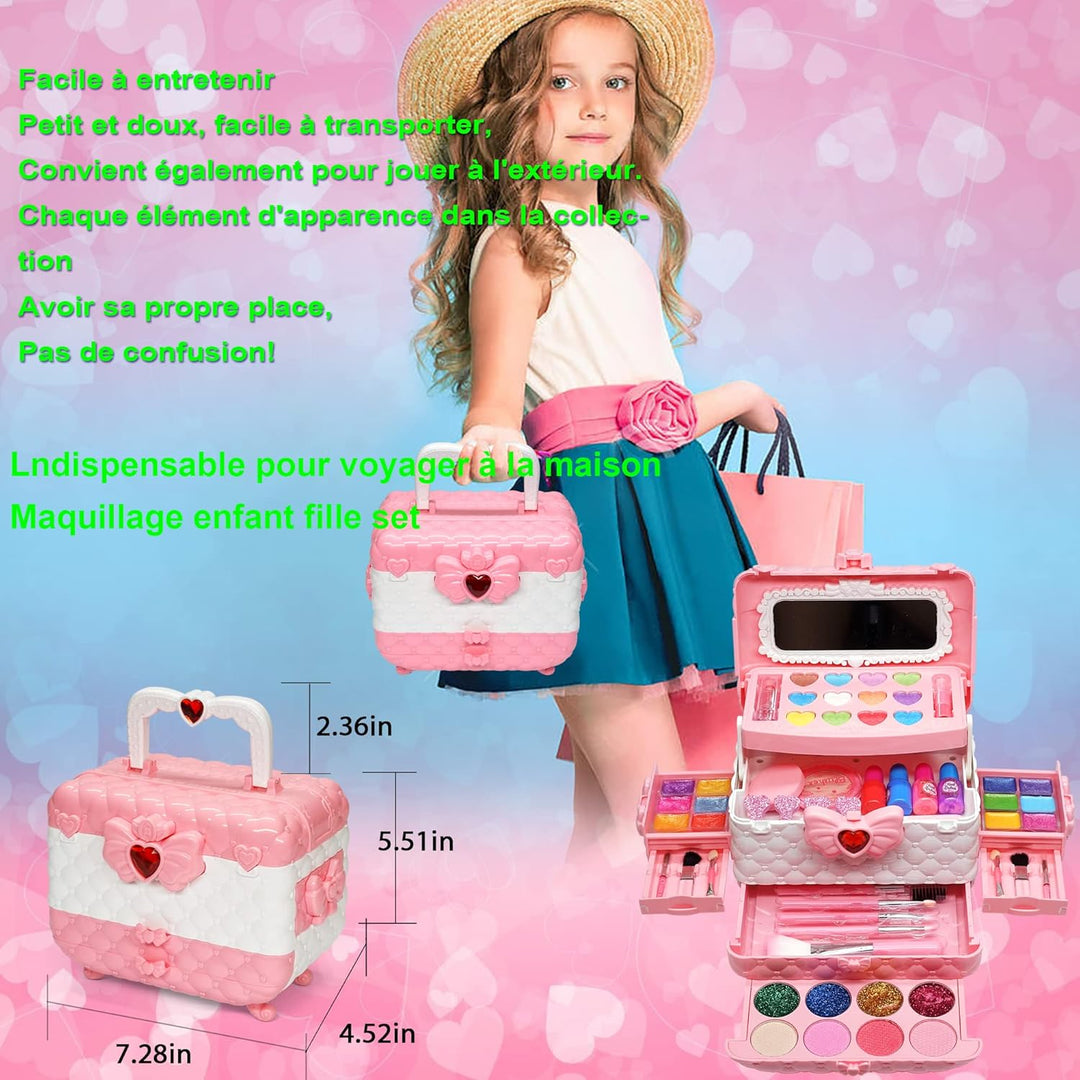 Kinderschminke Set Kinder - Kinder Schminkset M、dchen,Kinder Schminkkoffer dchen Spielzeug, Hallowee
