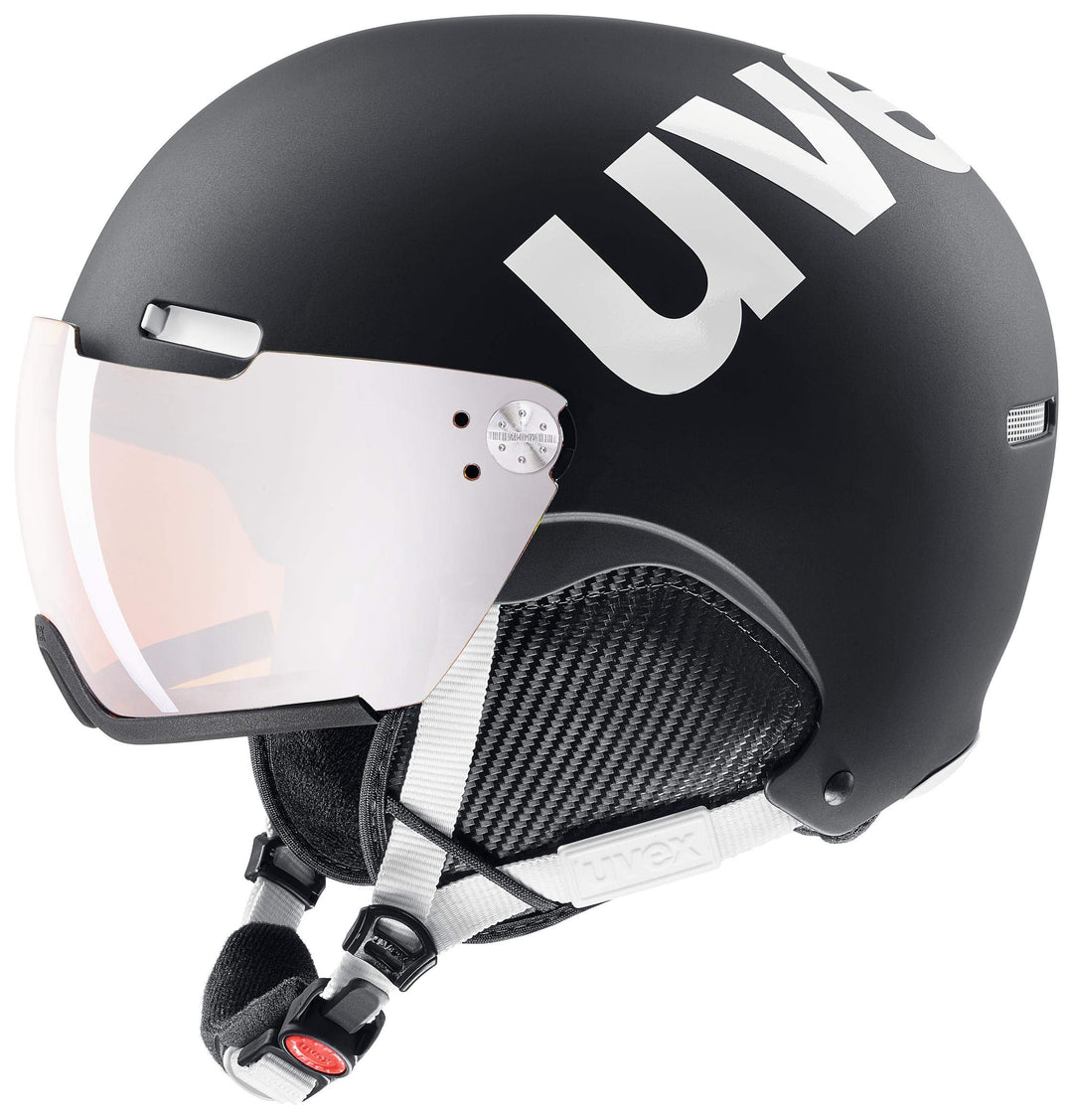 uvex hlmt 500 visor - Skihelm für Damen und Herren - mit Visier - individuelle Grössenanpassung - bl