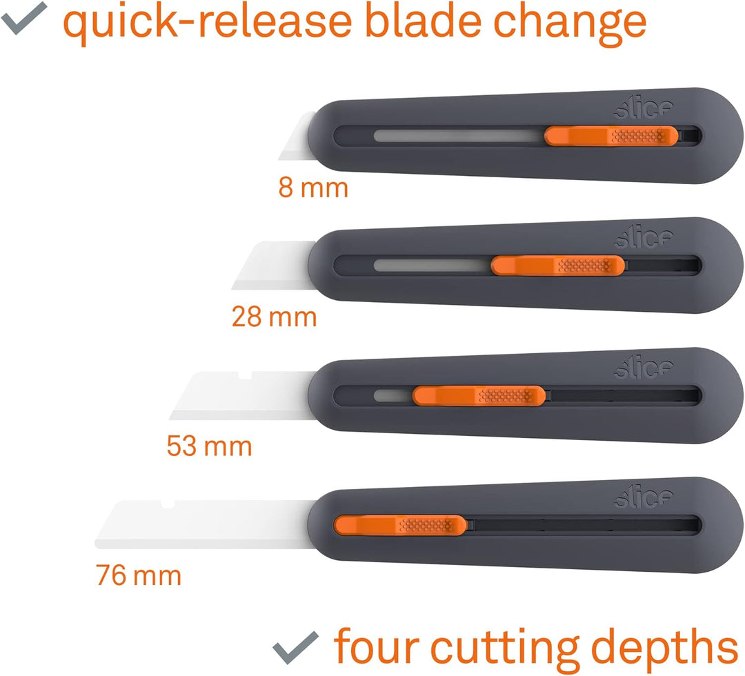 Slice 10559 | Industrie-Cuttermesser mit manueller Klingenverstellung | robuster Griff aus glasfaser