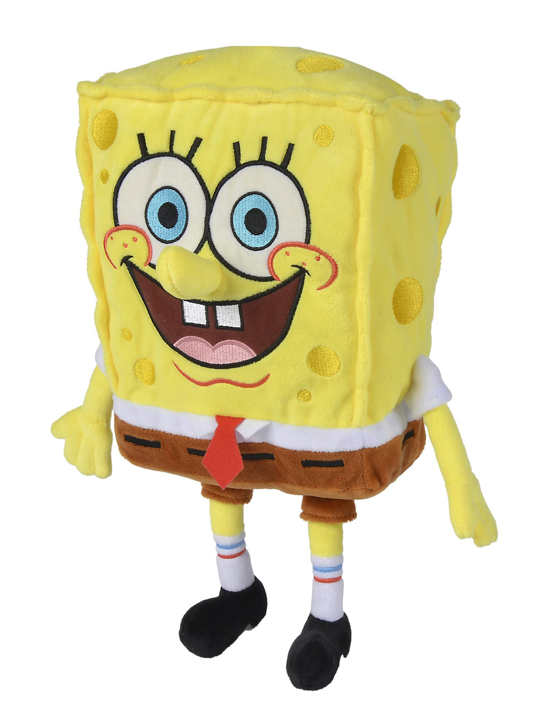 Simba 109491000 - Spongebob Schwammkopf Plüsch 35cm, Plüschfigur mit recyceltem Füllmaterial, ab den