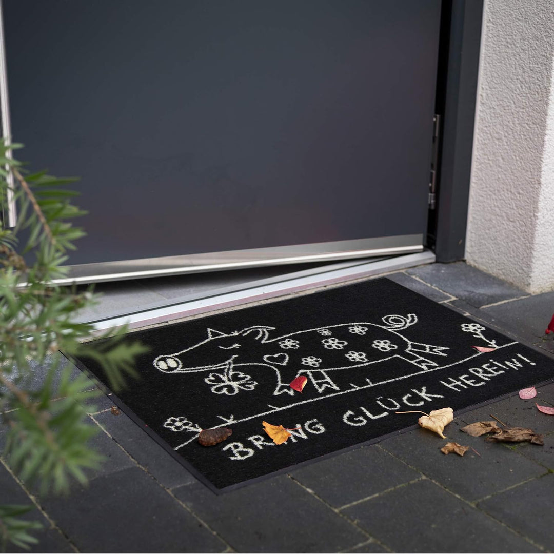 Salonloewe Fussmatte Bring GLÜCK HEREIN - (SLD2124-050x075)
