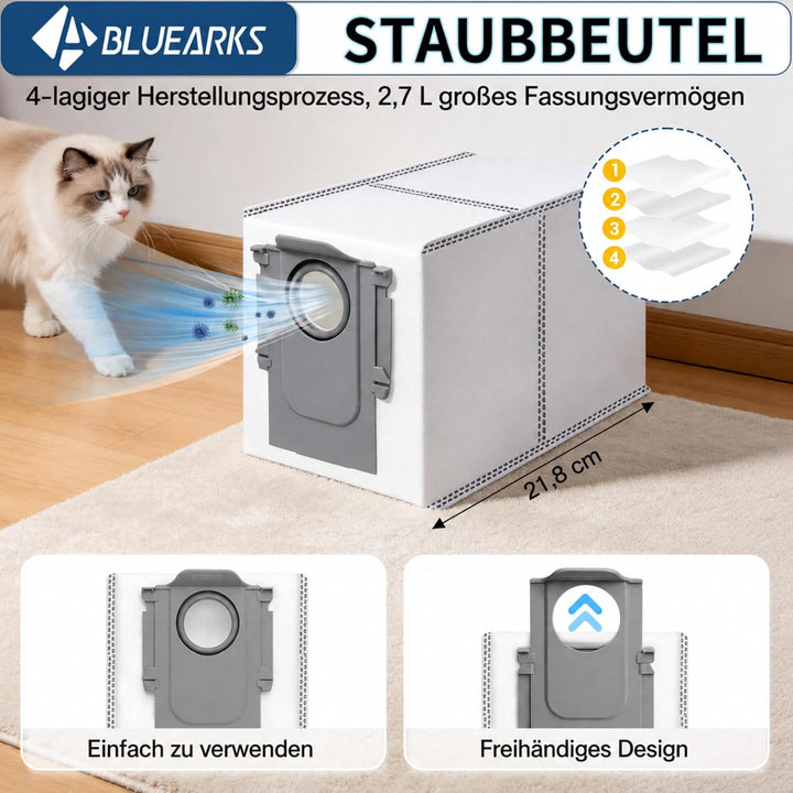 23 Stück Kompatible mit Roborock Qrevo Zubehörset Saugroboter【Not for Q Revo S/Pro/Maxv】,1 Hauptbürs