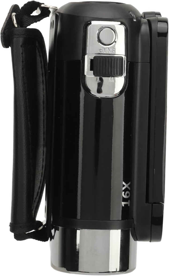 D90 16MP Digitalkamera mit 1080P Full-HD-Videofunktion, 2,4 Zoll drehbarem Display, 16-fach Zoom, Fi